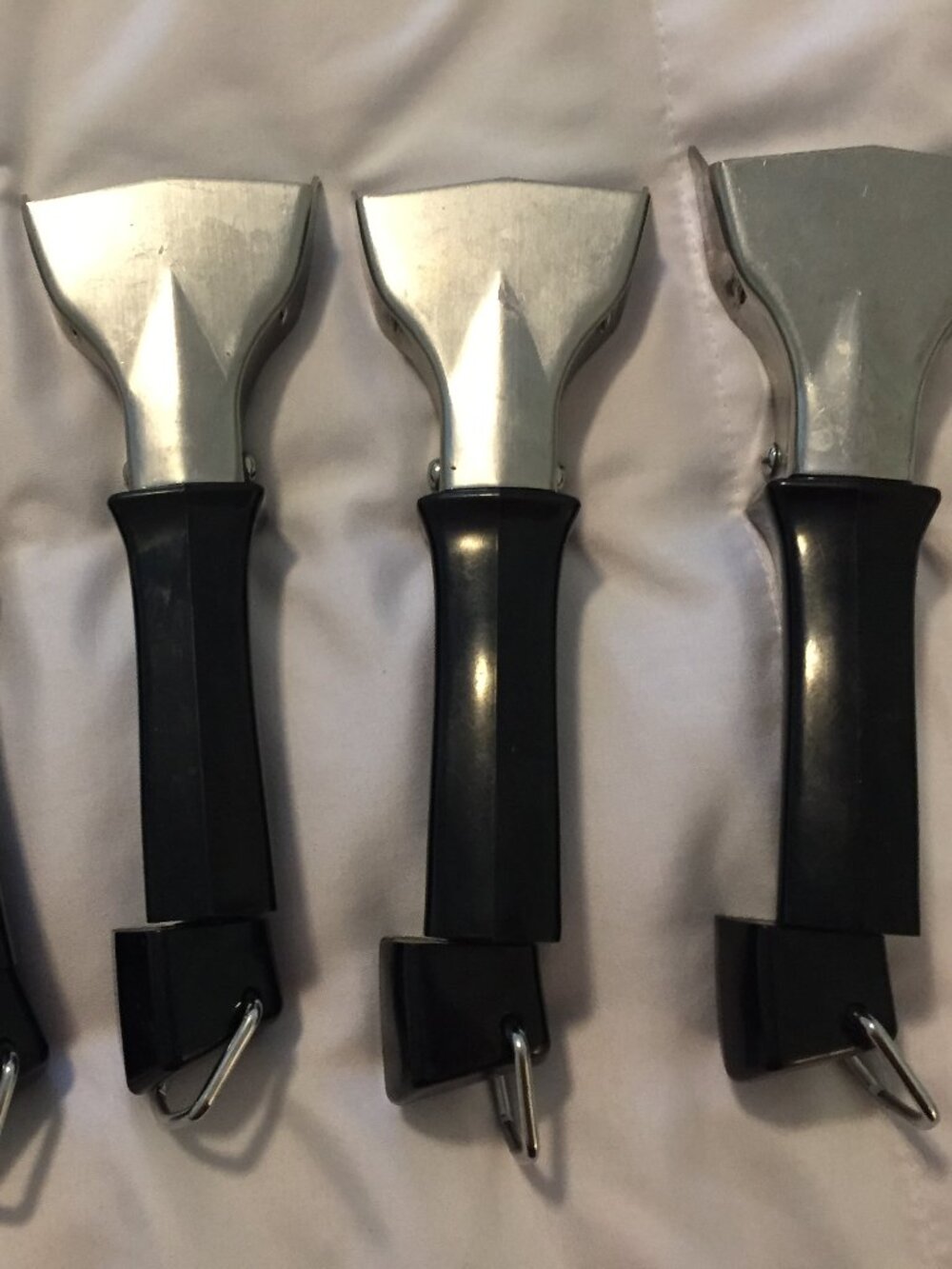4 VTG Corning Ware Twist Detachable Lock On Casserole Holder Black Handle Lot